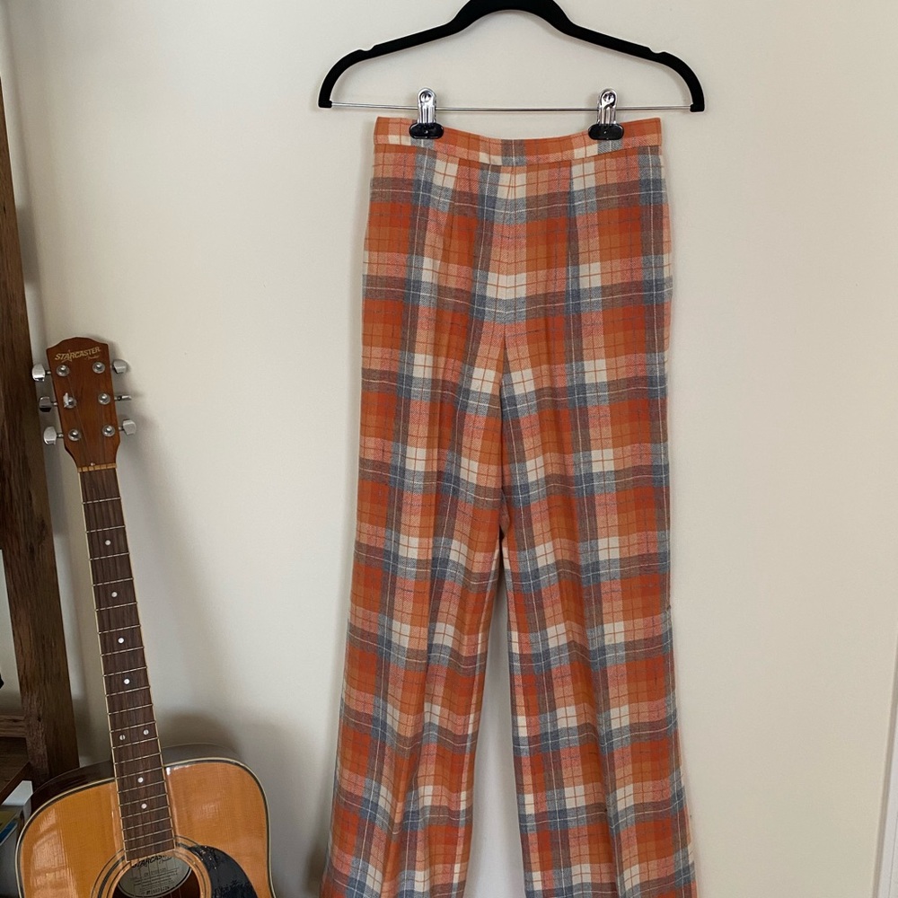 VINTAGE 70s PENDLETON WOOL WOMENS PLAID SUIT - Picture 10 of 16